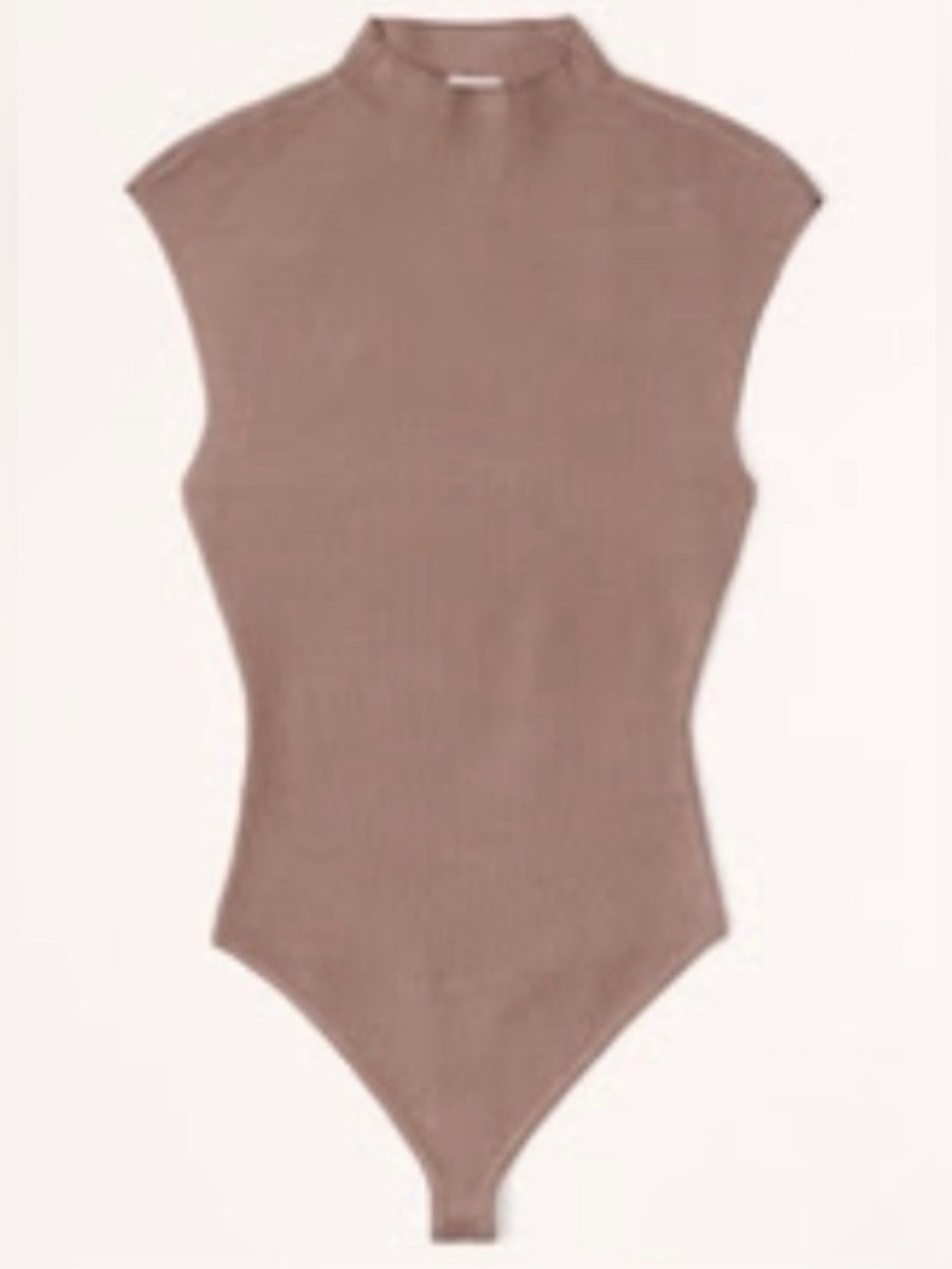 Abercrombie Mock Neck Knit Bodysuit Mauve, size L, like new!